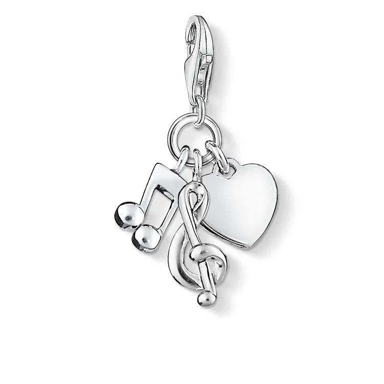 Thomas Sabo Charm Club Sterling Silver Love Music Charm