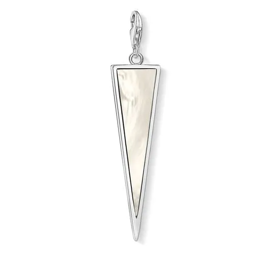 Thomas Sabo Charm Club Sterling Silver Mother Of Pearl Triangle Pendant D