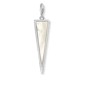 Thomas Sabo Charm Club Sterling Silver Mother Of Pearl Triangle Pendant D