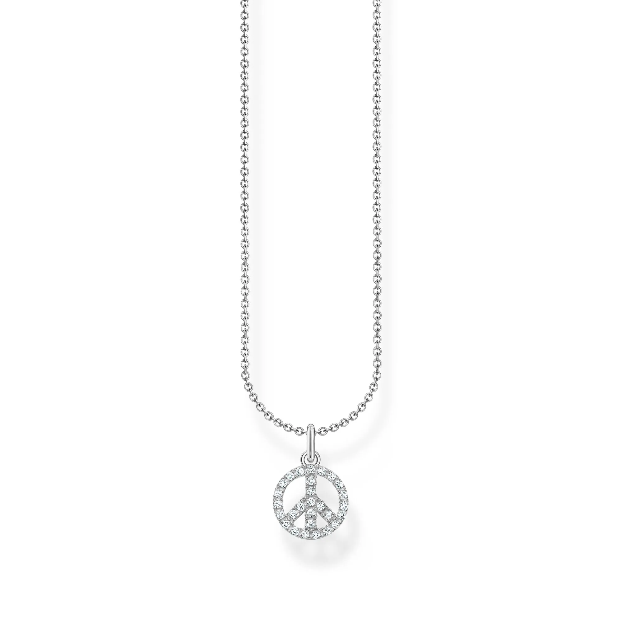 Thomas Sabo Charm Club Sterling Silver Peace Necklace D