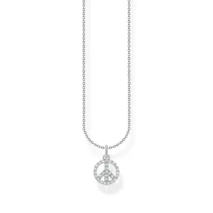 Thomas Sabo Charm Club Sterling Silver Peace Necklace D