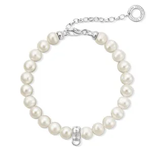 Thomas Sabo Charm Club Sterling Silver Pearl Charm Bracelet