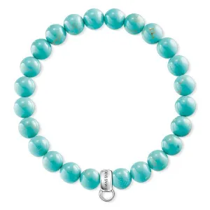 Thomas Sabo Charm Club Sterling Silver Turquoise Charm Bracelet D