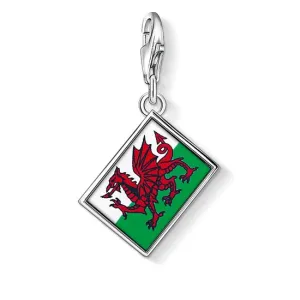 Thomas Sabo Charm Club Sterling Silver Welsh Flag Charm
