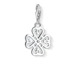 Thomas Sabo Charm Club Sterling Silver White Zirconia Clover Charm D