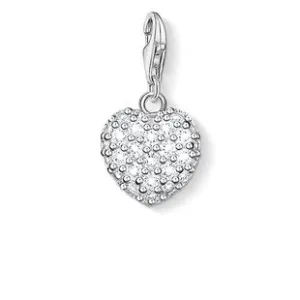 Thomas Sabo Charm Club Sterling Silver Zirconia Glittering Heart Charm D