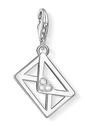 Thomas Sabo Charm Club Sterling Silver Zirconia Letter Charm D