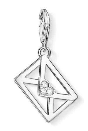Thomas Sabo Charm Club Sterling Silver Zirconia Letter Charm D