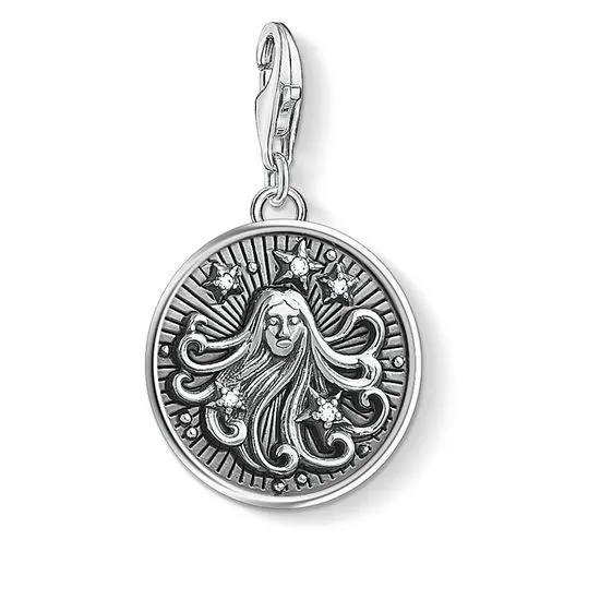 Thomas Sabo Charm Club Sterling Silver Zirconia Virgo Zodiac Charm