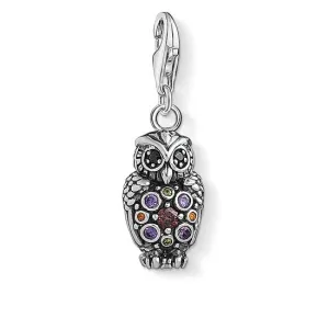 Thomas Sabo Charm Cub Sterling Silver Sparkling Owl Charm