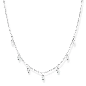 Thomas Sabo Glam & Soul Sterling Silver CZ Baguette Cut Necklace