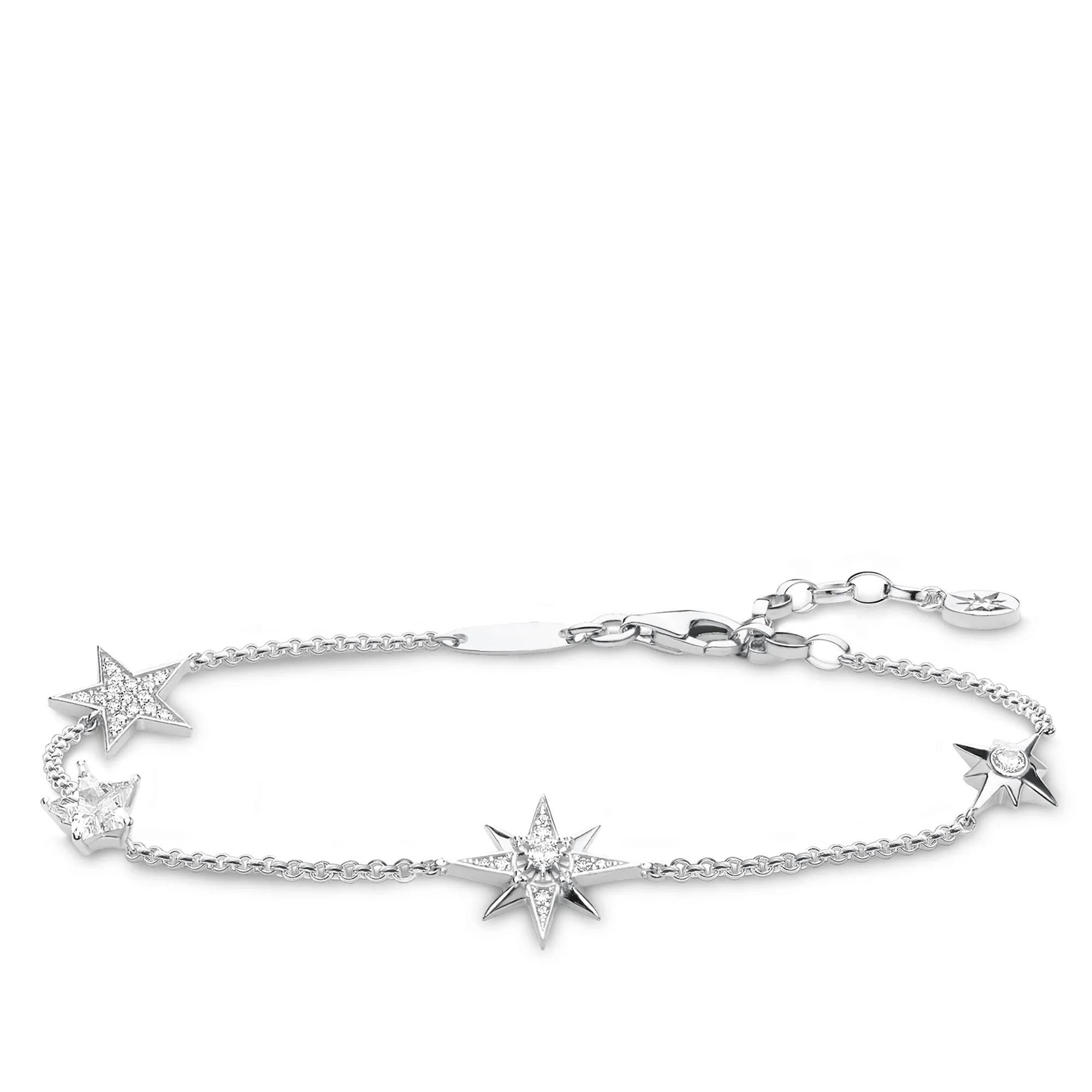 Thomas Sabo Glam & Soul Sterling Silver CZ Magic Stars Bracelet