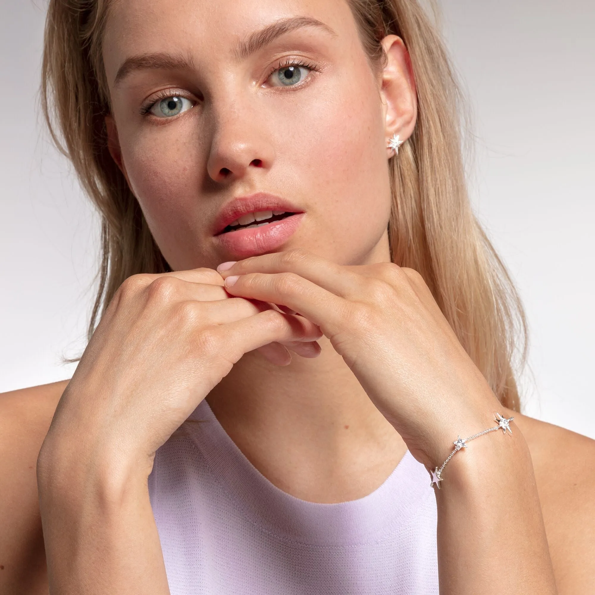 Thomas Sabo Glam & Soul Sterling Silver CZ Magic Stars Bracelet