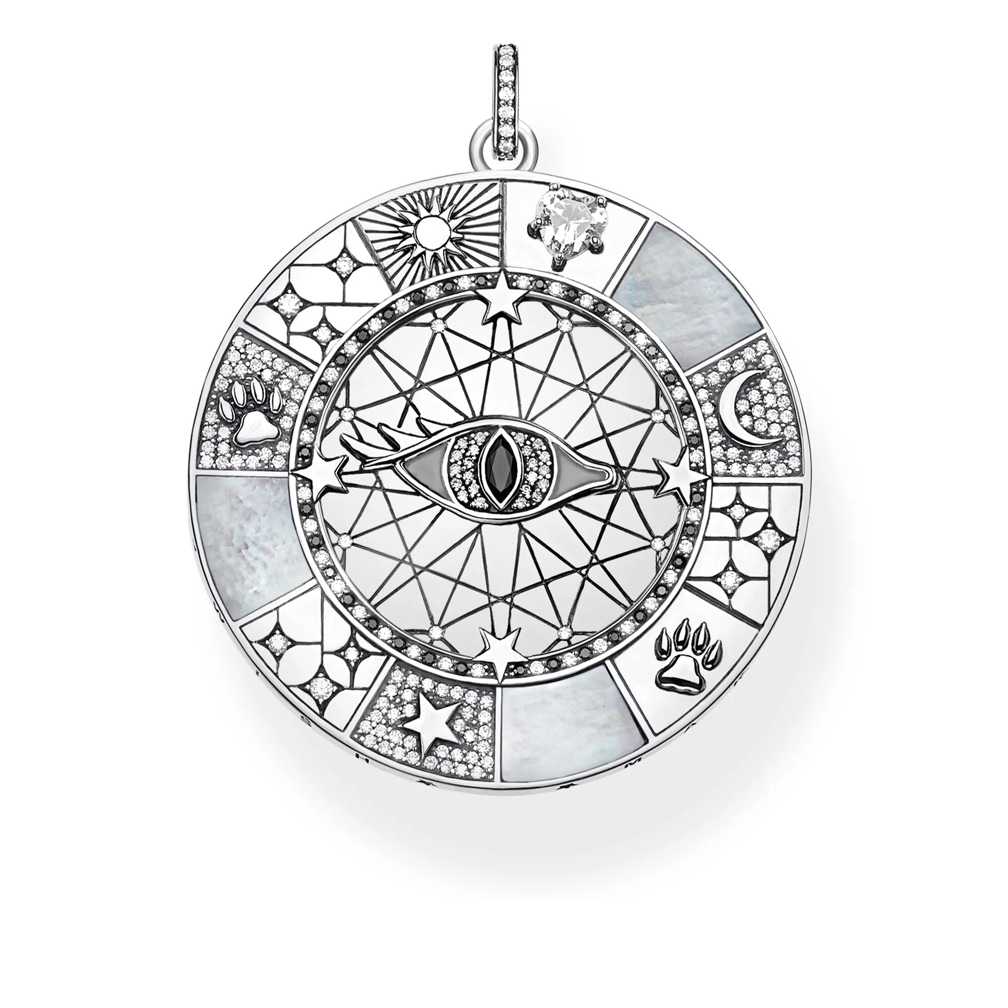 Thomas Sabo Glam & Soul Sterling Silver Mystical Symbols Amulet Pendant