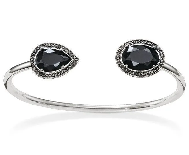 Thomas Sabo Glam And Soul Onyx Silver 16.5cm Bracelet D