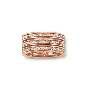 Thomas Sabo Glam And Soul Rose Gold White Zirconia Ring D
