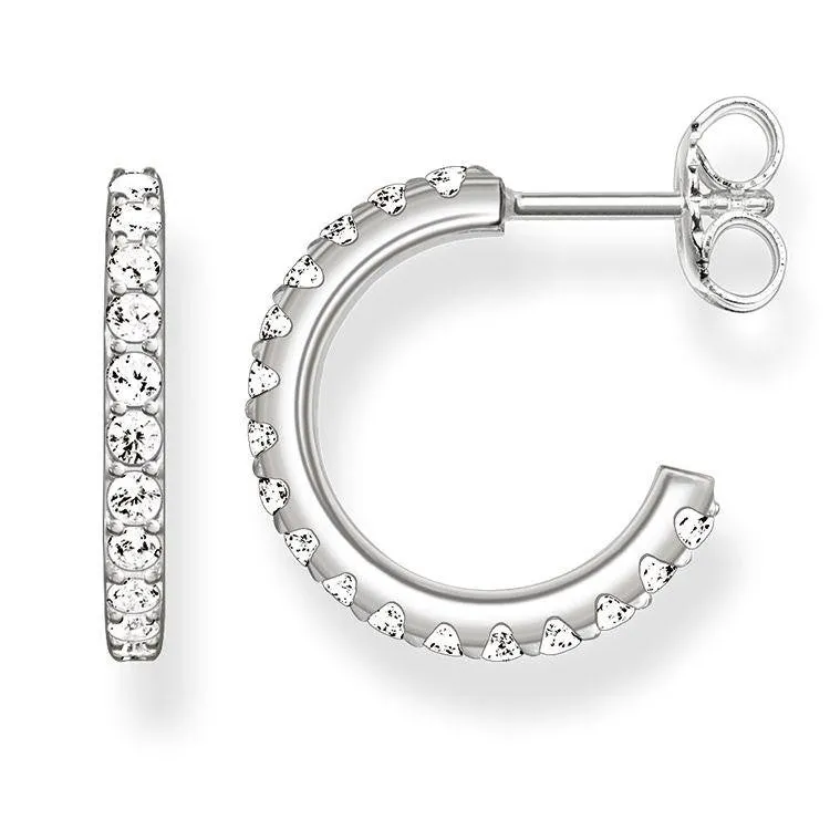 Thomas Sabo Glam And Soul Silver Hoop Earrings