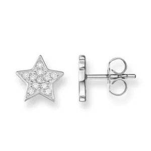 Thomas Sabo Glam And Soul Silver White Star Earrings