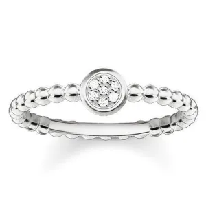 Thomas Sabo Glam And Soul Sterling Silver Diamond Sparkling Circles Ring D