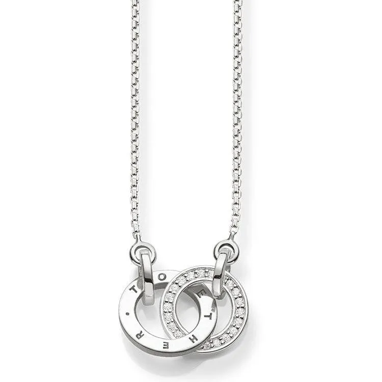 Thomas Sabo Glam And Soul Sterling Silver Diamond Together Forever Necklace