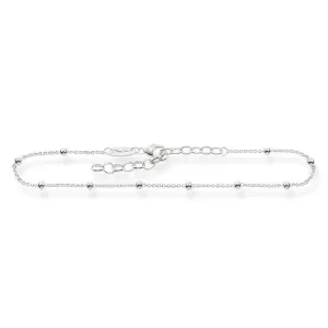 Thomas Sabo Glam And Soul Sterling Silver Dots Ankle Chain D