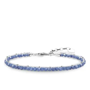 Thomas Sabo Glam And Soul Sterling Silver Dumortierite Blue Bracelet