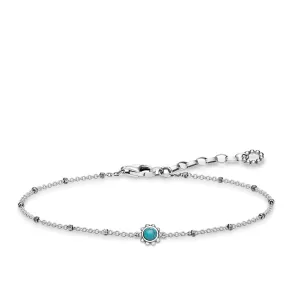Thomas Sabo Glam And Soul Sterling Silver Ethno Turquoise Bracelet