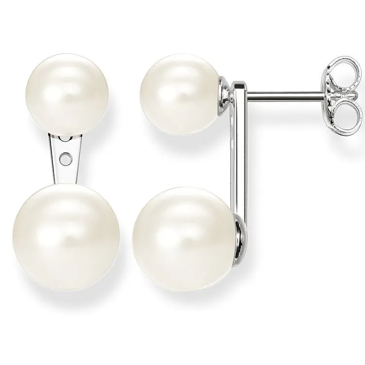 Thomas Sabo Glam And Soul Sterling Silver Freshwater Pearl Stud Earrings