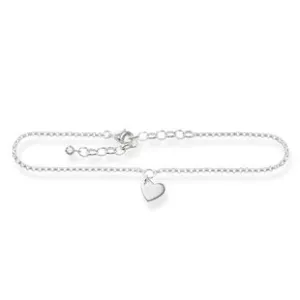 Thomas Sabo Glam And Soul Sterling Silver Heart Ankle Chain