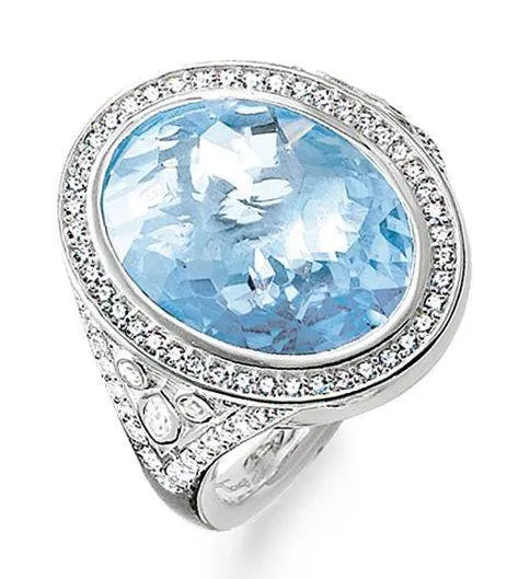 Thomas Sabo Glam And Soul Sterling Silver Spinel Eternity Of Love Ring D