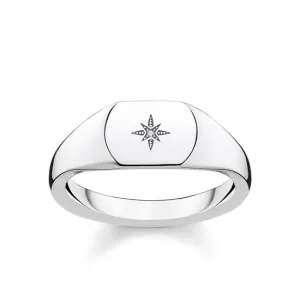 Thomas Sabo Glam And Soul Sterling Silver Vintage Star Ring