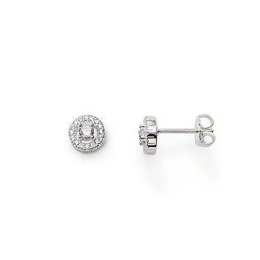 Thomas Sabo Glam And Soul Sterling Silver White Zirconia Light Of Luna Stud Earrings