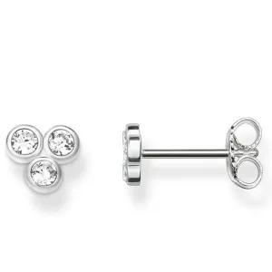 Thomas Sabo Glam And Soul Sterling Silver White Zirconia Stud Earrings D