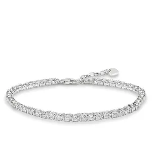 Thomas Sabo Glam And Soul Sterling Silver White Zirconia Tennis Bracelet