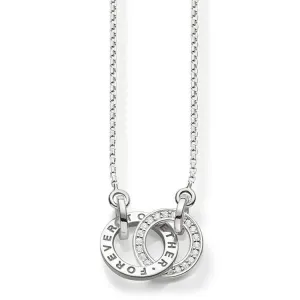 Thomas Sabo Glam And Soul Sterling Silver White Zirconia Together Forever Necklace