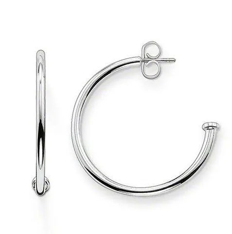 Thomas Sabo Karma Beads Sterling Silver Hoop Earrings For Beads Small
