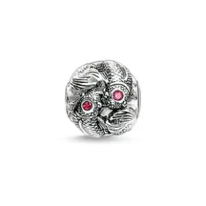 Thomas Sabo Karma Beads Sterling Silver Red Corundum Koi Charm