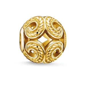 Thomas Sabo Karma Beads Yellow Gold Wave Charm D