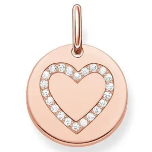 Thomas Sabo Love Bridge Rose Gold Heart Pendant D