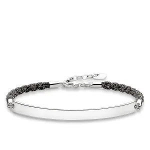 Thomas Sabo Love Bridge Sterling Silver Black Mokuba Bracelet D