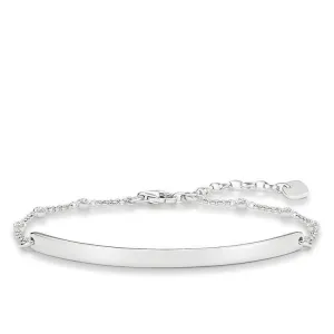 Thomas Sabo Love Bridge Sterling Silver White Zirconia Sparkling Circles Bracelet D
