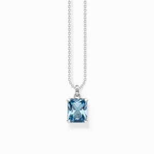 Thomas Sabo Sterling Silver Blue Stone Necklace D