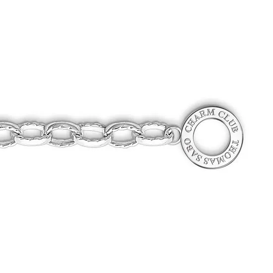 Thomas Sabo Sterling Silver Charm Club Bracelet 20cm
