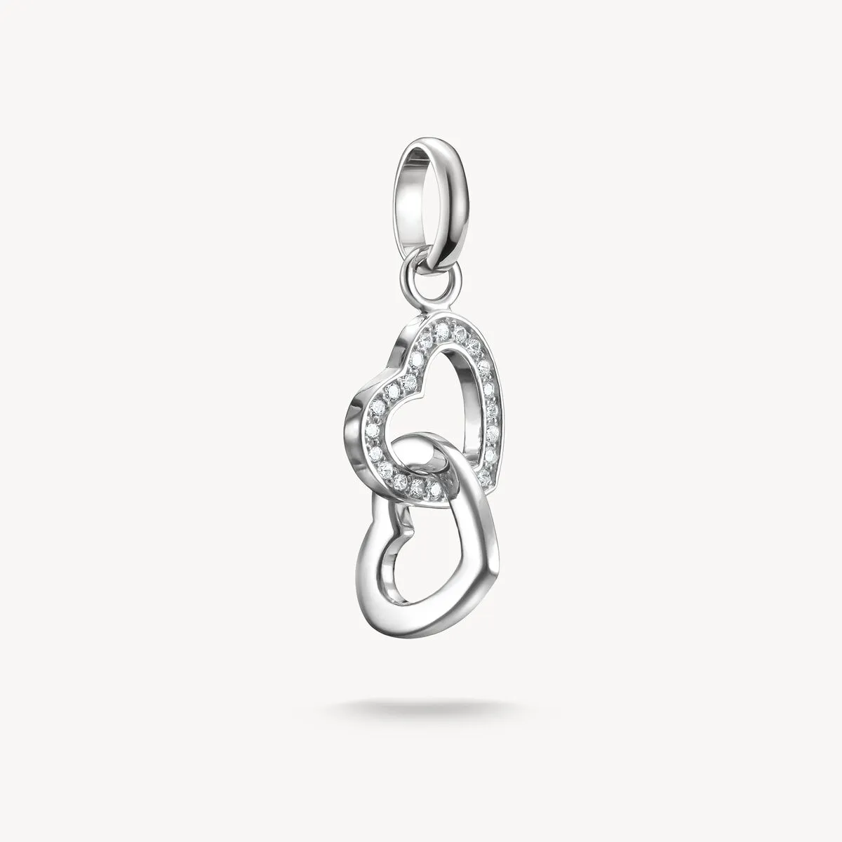 Thomas Sabo Sterling Silver Intertwined Hearts Connect Charm