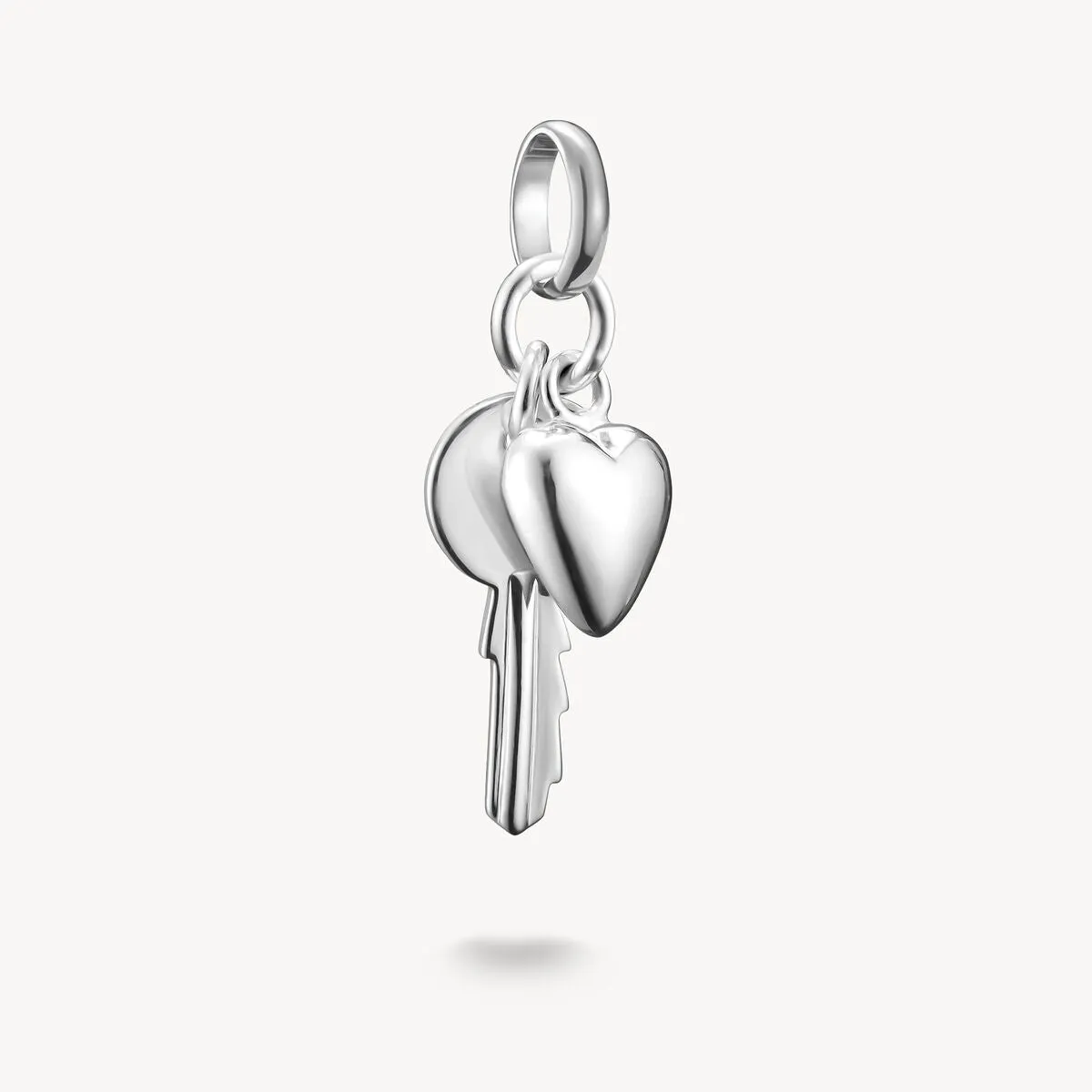 Thomas Sabo Sterling Silver Key With Heart Connect Charm