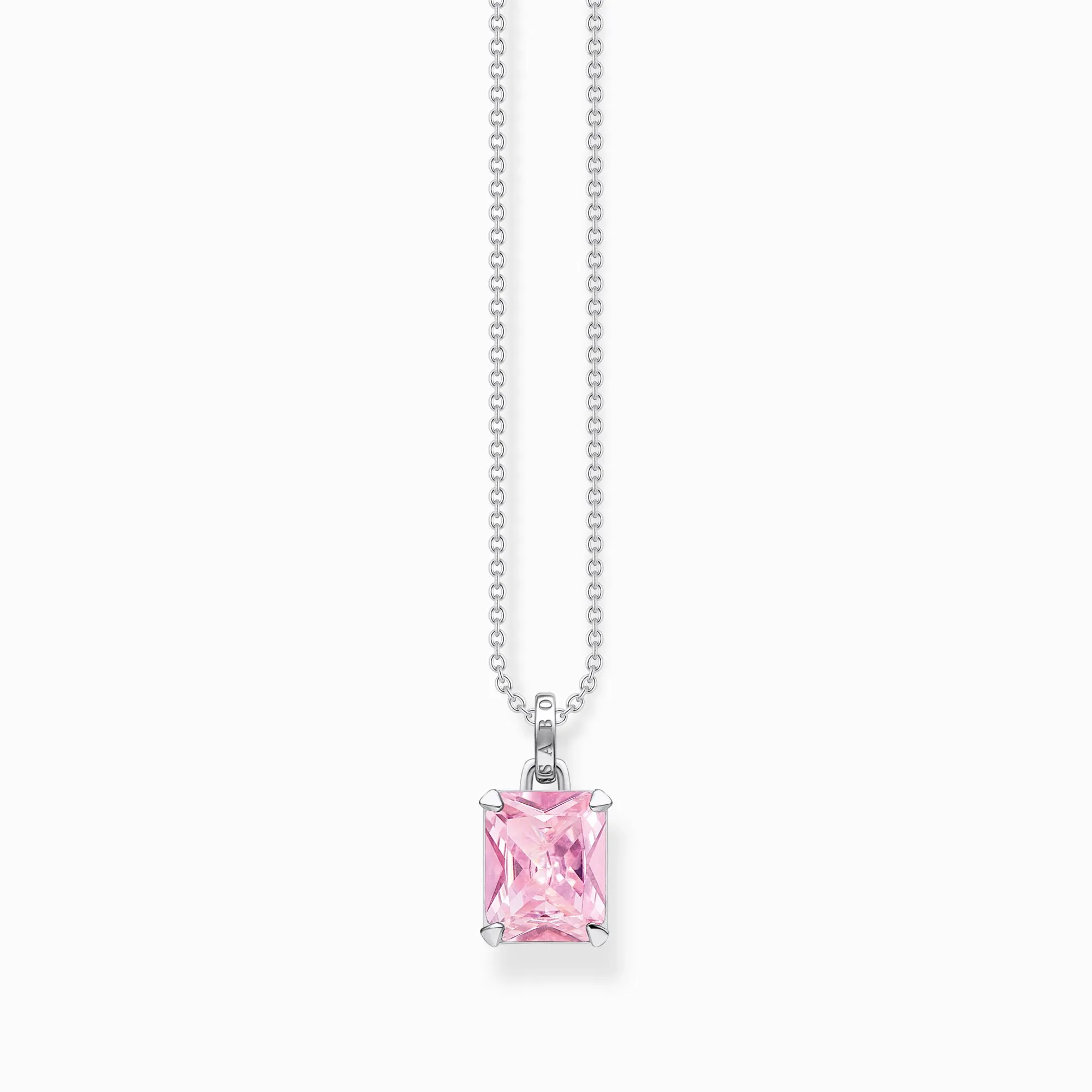 Thomas Sabo Sterling Silver Pink Stones Necklace
