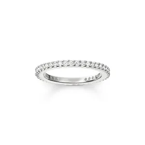 Thomas Sabo Sterling Silver White CZ Pave Eternity Ring D