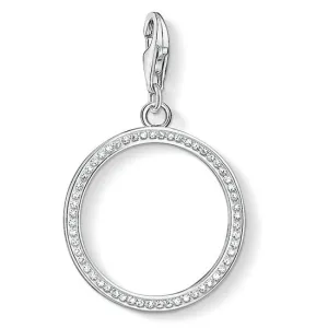 Thomas Sabo Sterling Silver White Zirconia Circle Pendant D