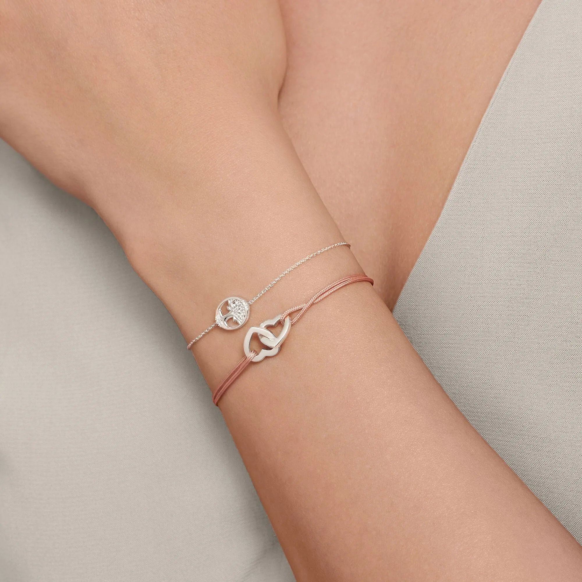 Thomas Sabo Tree of Love Sterling Silver White Stone Bracelet D