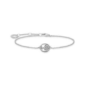 Thomas Sabo Tree of Love Sterling Silver White Stone Bracelet D